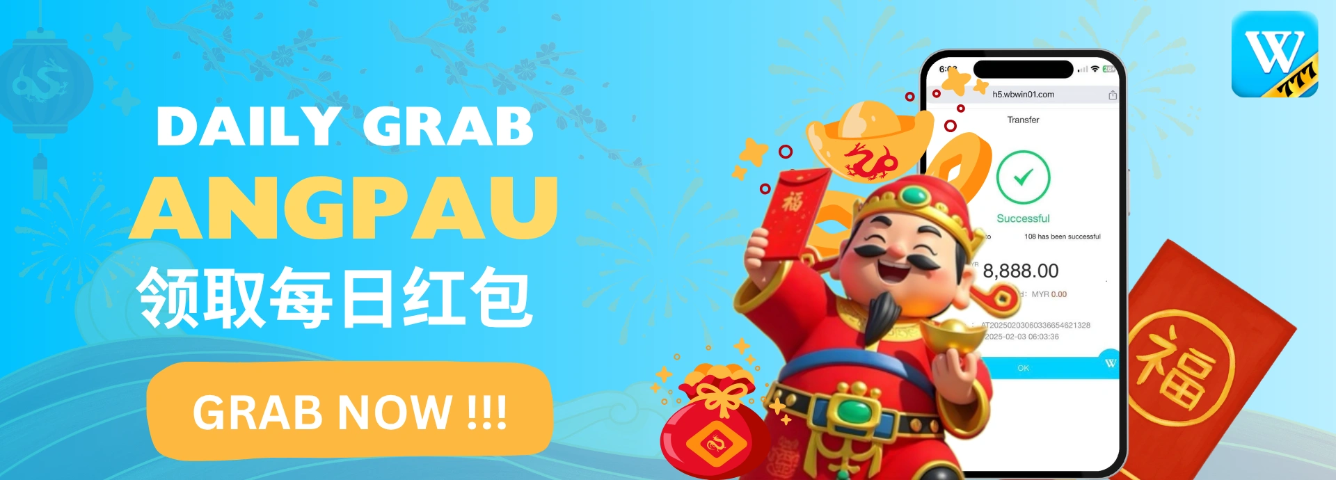 Winbox Daily Angpau Grab event